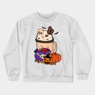 Spooky Ghost Coffee Crewneck Sweatshirt
